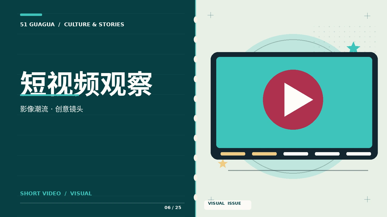 短视频与幕后观察栏目视觉