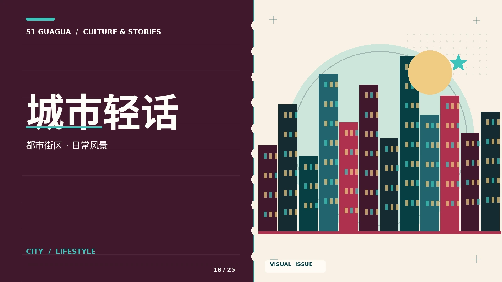 城市与文化轻话栏目视觉